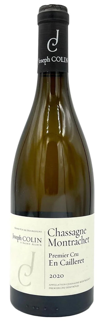 Joseph Colin Chassagne Montrachet En Cailleret Premier Cru 2020  Front Bottle Shot