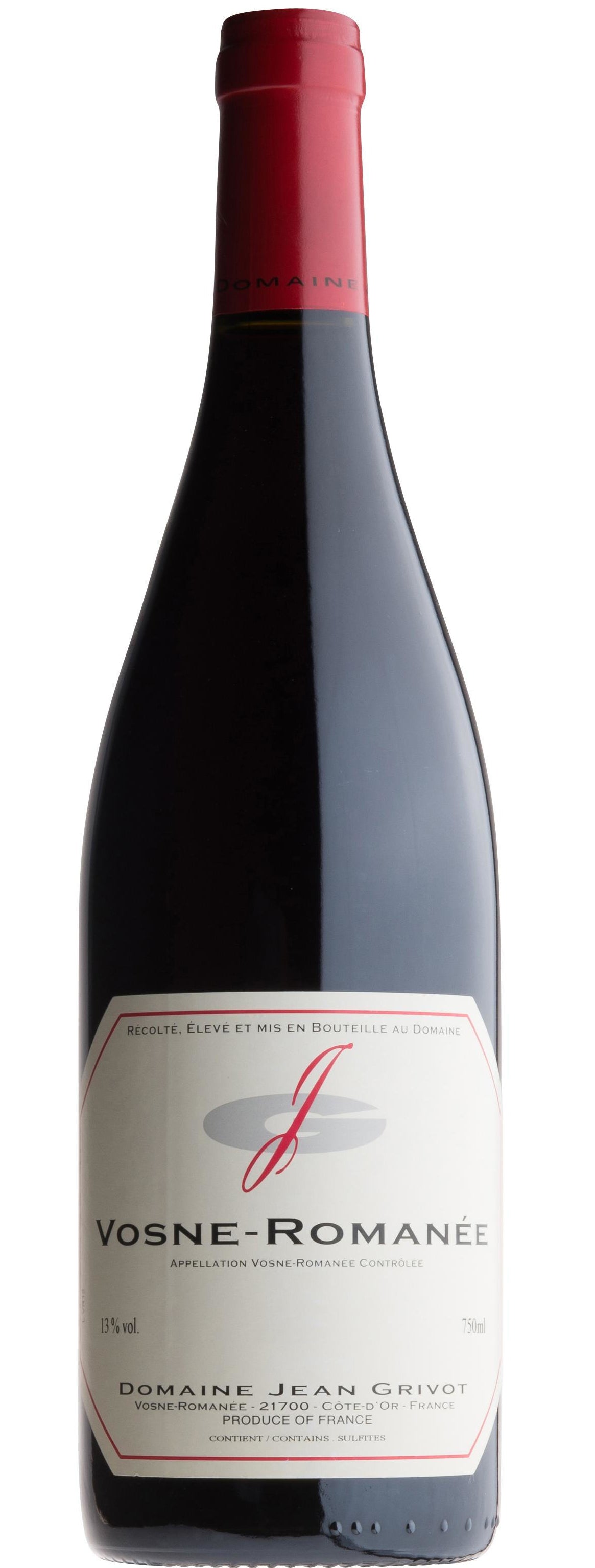 Domaine Jean Grivot Vosne-Romanee 2022  Front Bottle Shot