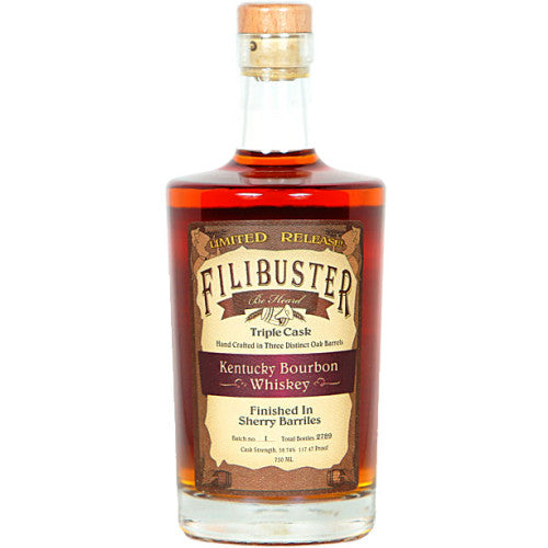 Filibuster Cask Strength Triple Cask Kentucky Bourbon Whiskey