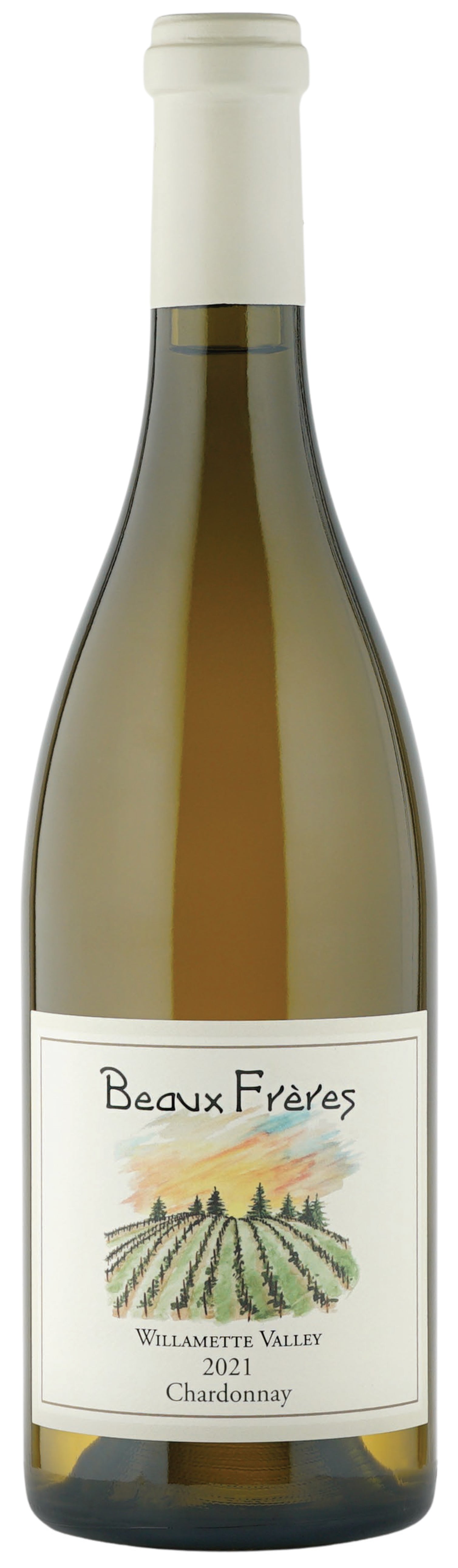 Beaux Freres Willamette Valley Chardonnay 2021  Front Bottle Shot