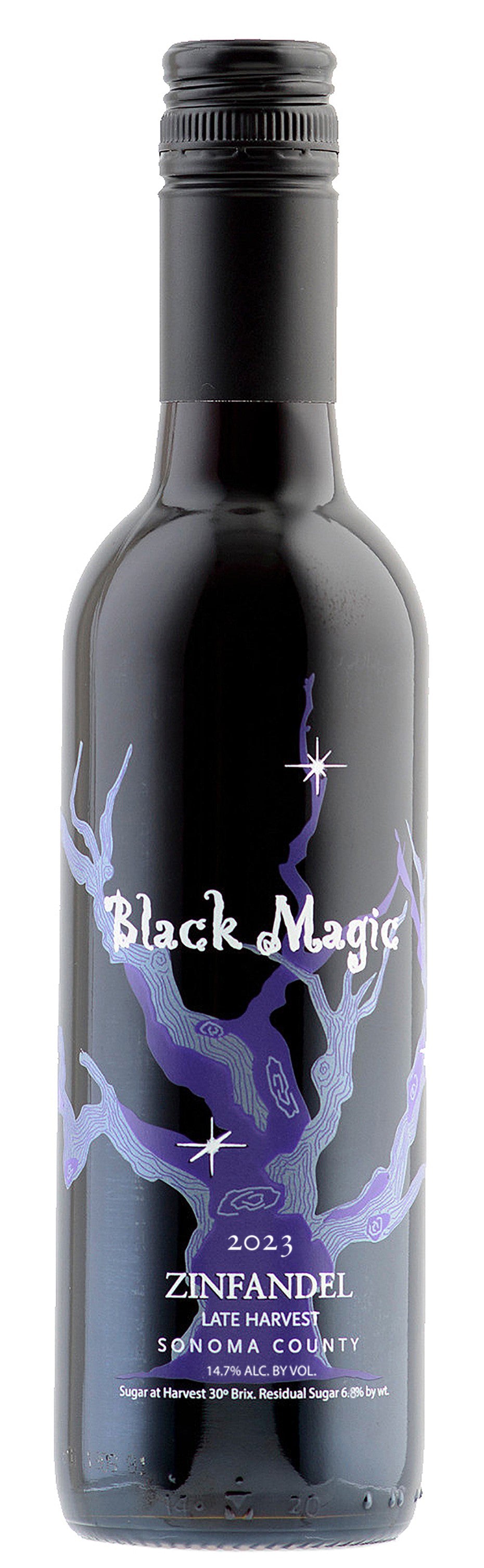 Carol Shelton Black Magic Late Harvest Zinfandel (375ML half-bottle) 2023  Front Bottle Shot
