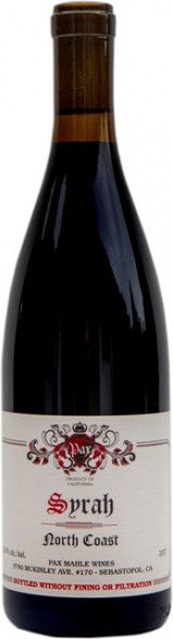 Pax North Coast Syrah 2022  Front Bottle Shot