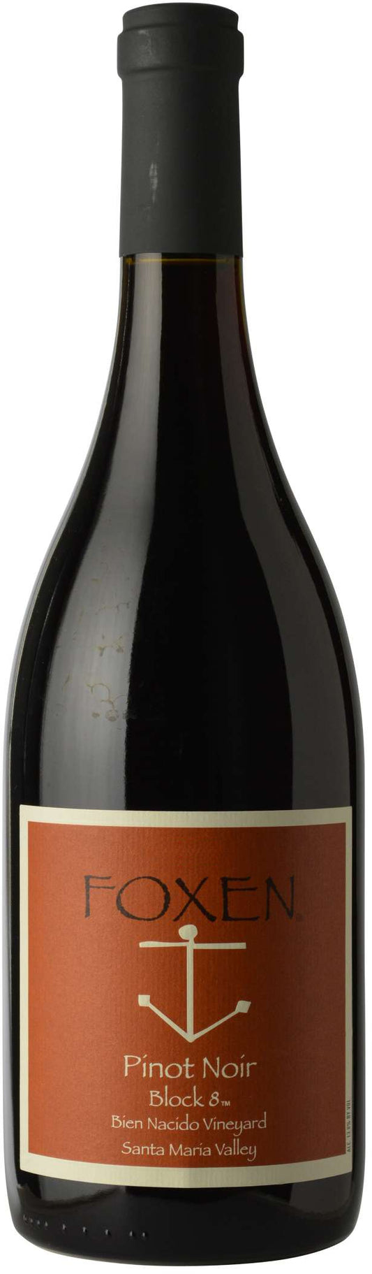 Foxen Bien Nacido Block 8 Pinot Noir 2019  Front Bottle Shot