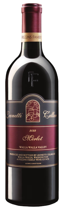 Leonetti Merlot 2022  Front Bottle Shot