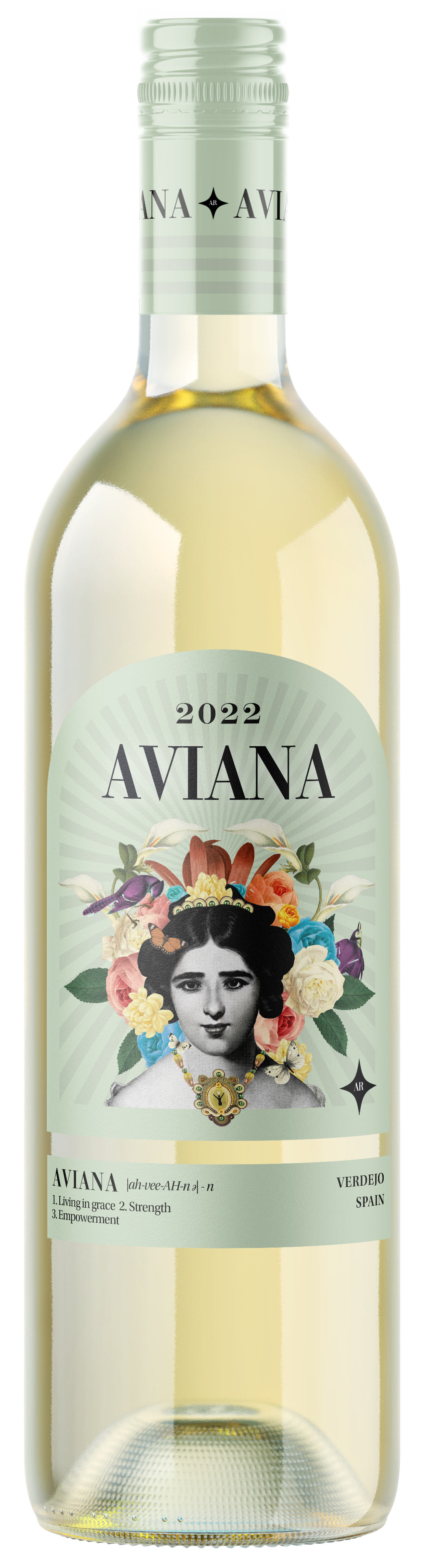 Aviana Verdejo 2022  Front Bottle Shot