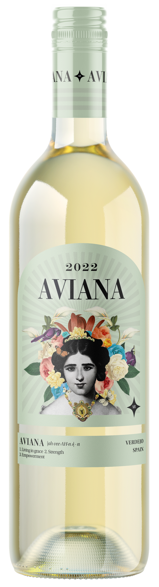Aviana Verdejo 2022  Front Bottle Shot