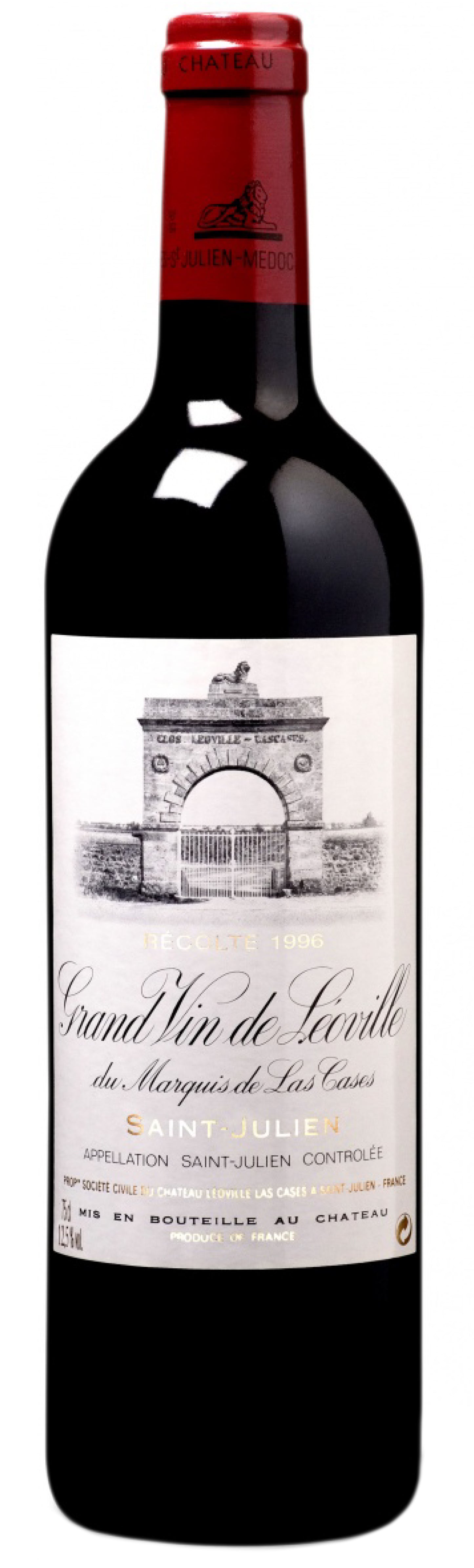 Chateau Leoville Las Cases  1996  Front Bottle Shot
