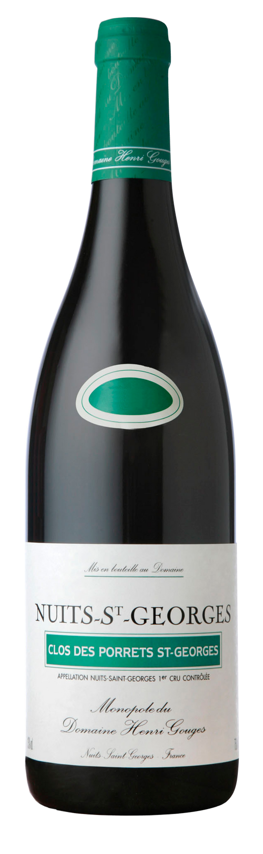 Domaine Henri Gouges Nuits-St-Georges Clos des Porrets St. Georges Premier Cru 2021  Front Bottle Shot
