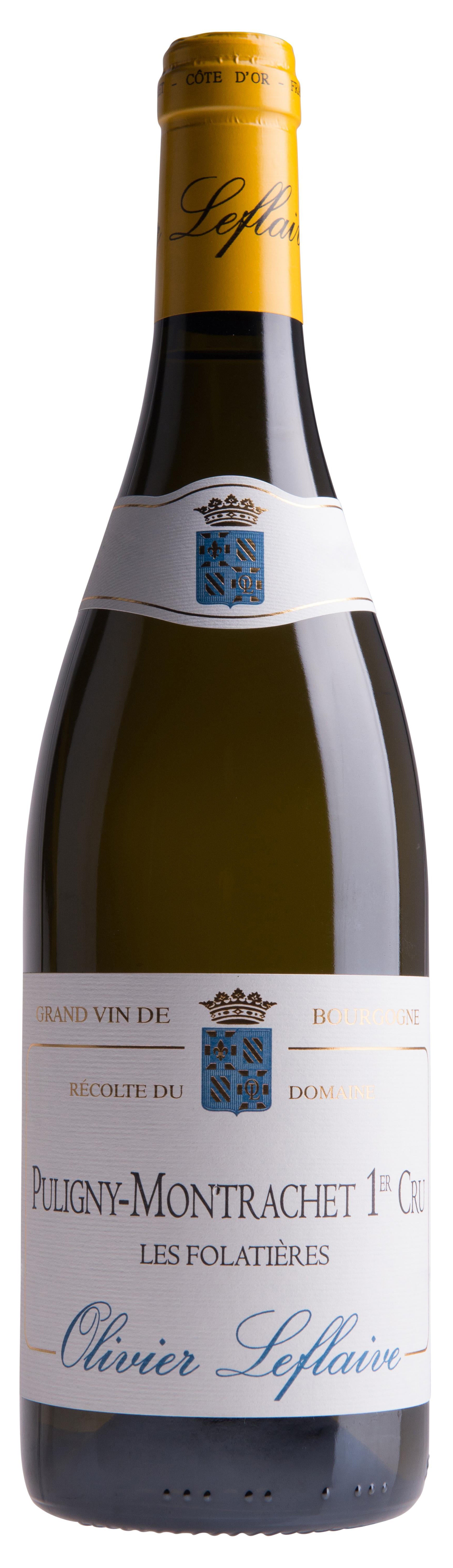 Olivier Leflaive Puligny-Montrachet Les Folatieres Premier Cru 2022  Front Bottle Shot