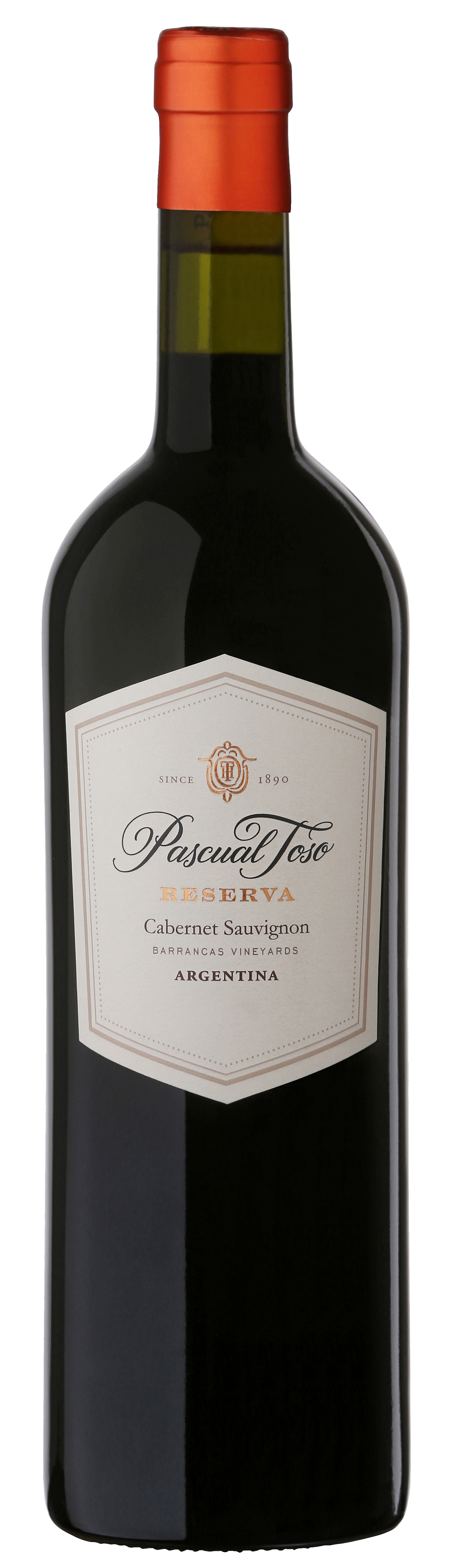 Pascual Toso Reserva Cabernet Sauvignon 2020  Front Bottle Shot