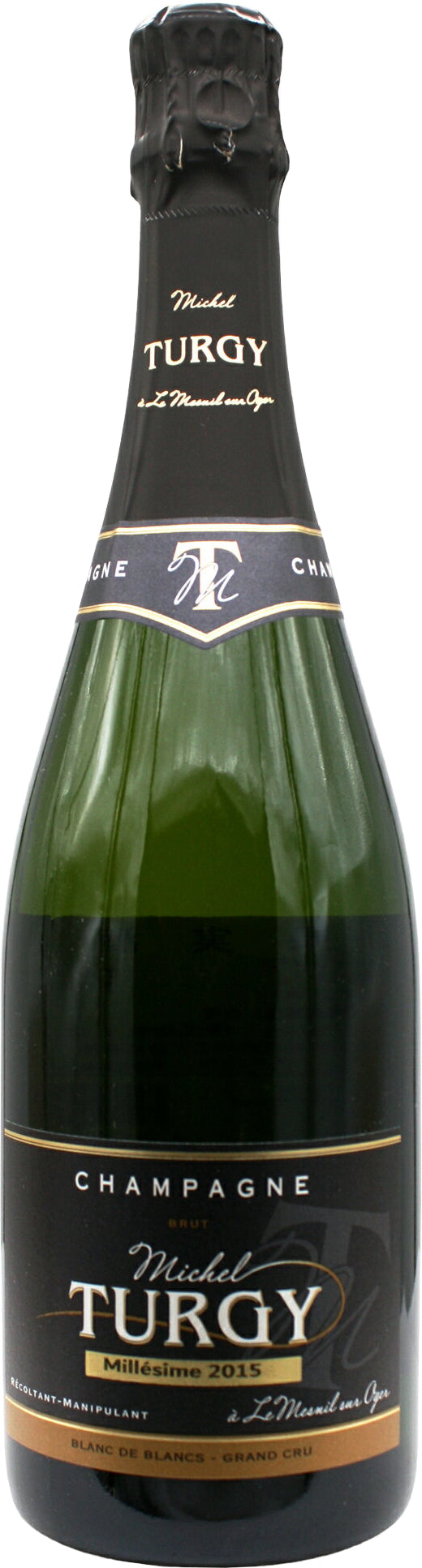 Michel Turgy Blanc de Blancs Grand Cru Brut Millesime 2015  Front Bottle Shot
