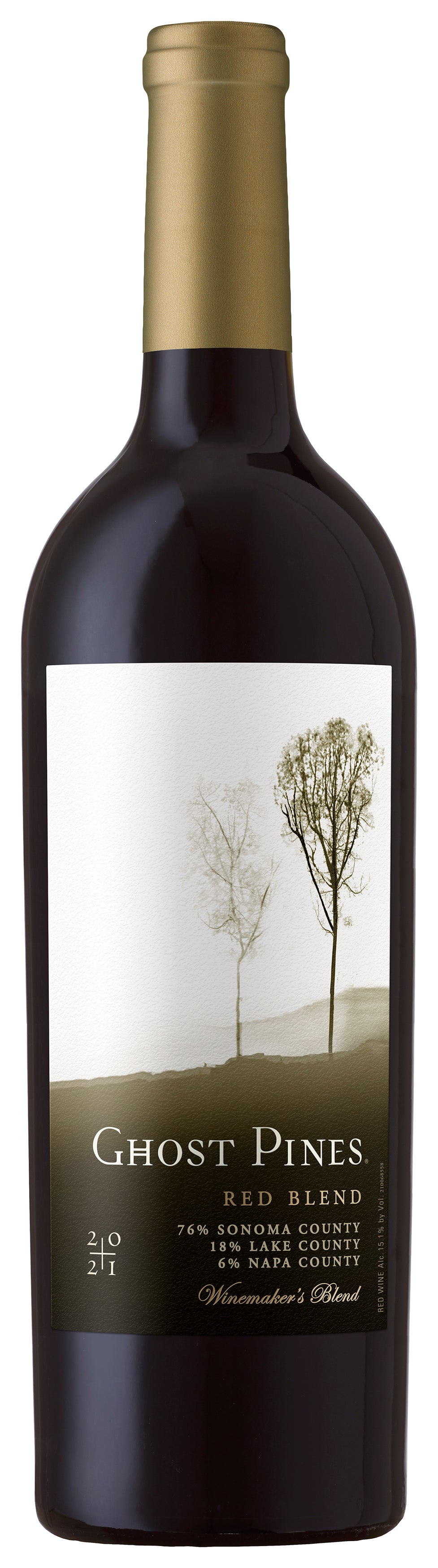 Ghost Pines Red Blend 2021  Front Bottle Shot