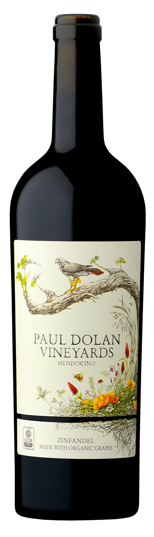 Paul Dolan Vineyards Organically Grown Zinfandel 2022  Front Bottle Shot