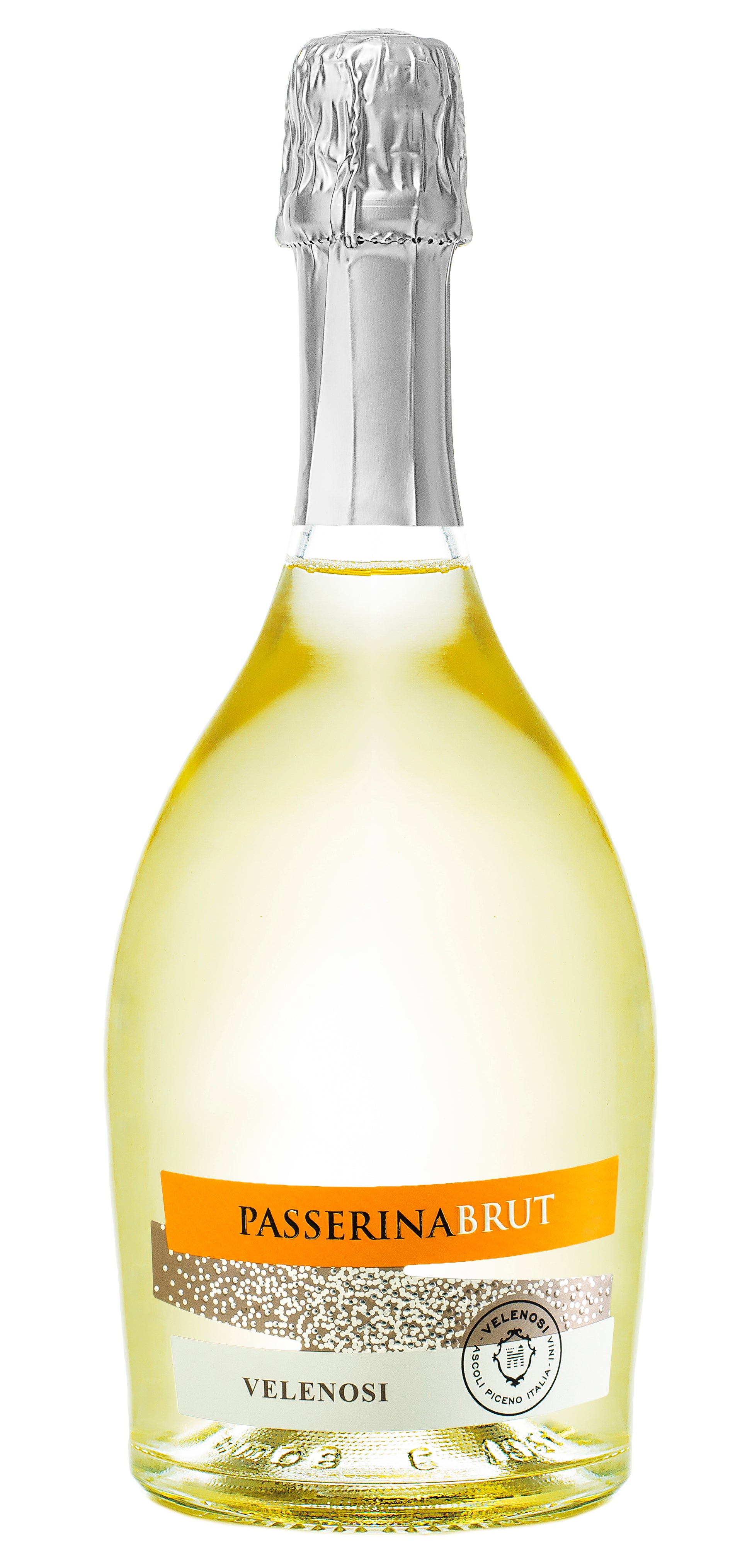 Velenosi Passerina Brut  Front Bottle Shot