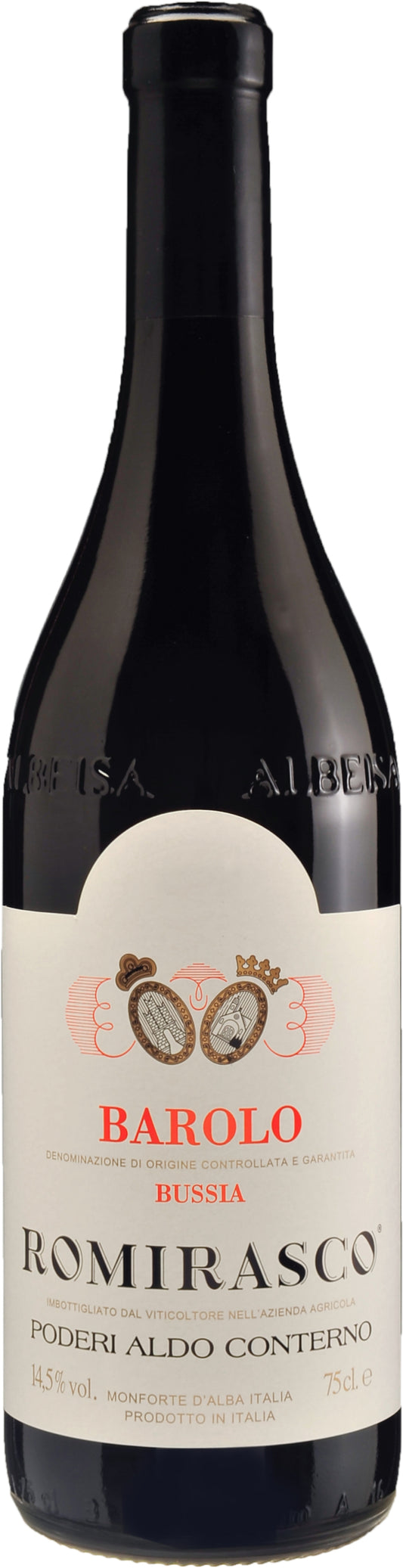 Aldo Conterno Romirasco Barolo 2020  Front Bottle Shot