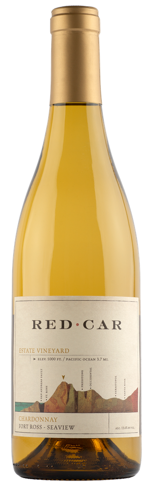 Red Car Estate Vineyard Chardonnay 2021  Front Bottle Shot