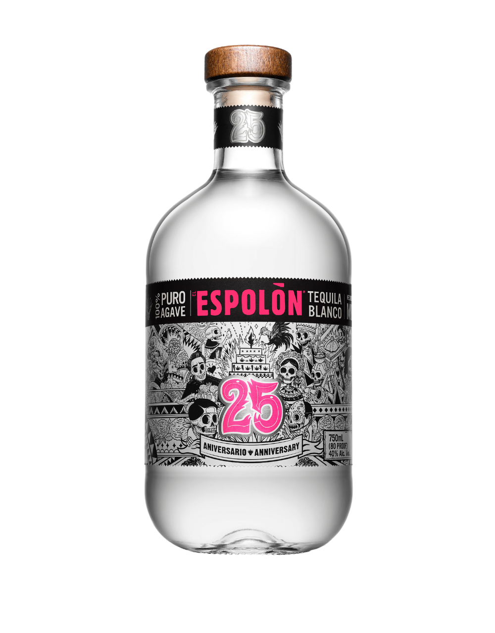ESPOLÒN® TEQUILA BLANCO 25TH ANNIVERSARY LIMITED EDITION 750 ML