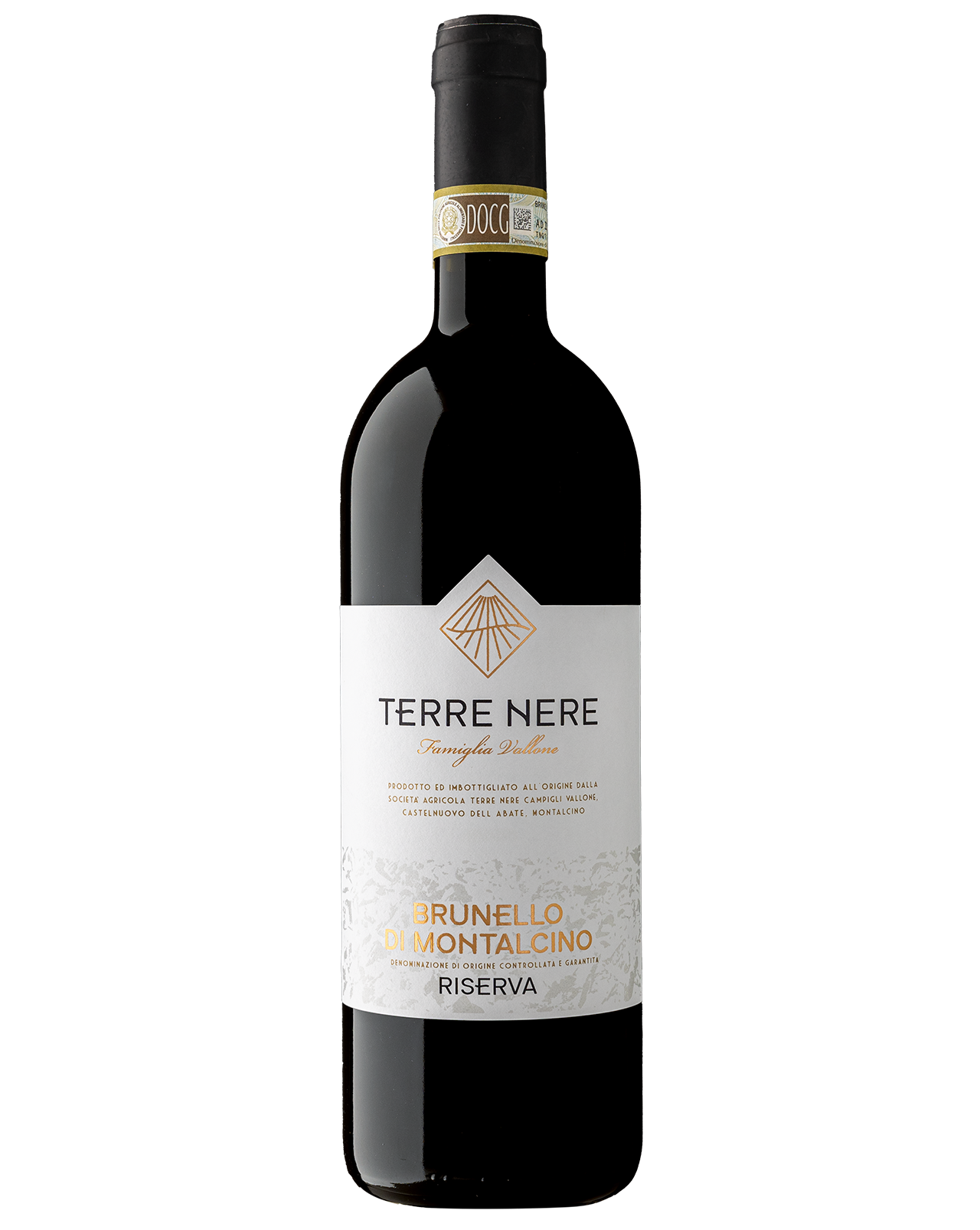 Terre Nere Campigli Vallone Brunello di Montalcino Riserva 2019  Front Bottle Shot