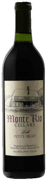 Monte Rio Petite Sirah 2021  Front Bottle Shot