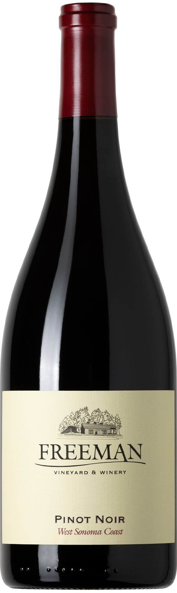 Freeman Sonoma Coast Pinot Noir 2021  Front Bottle Shot