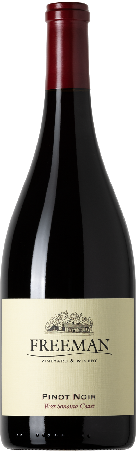 Freeman Sonoma Coast Pinot Noir 2021  Front Bottle Shot