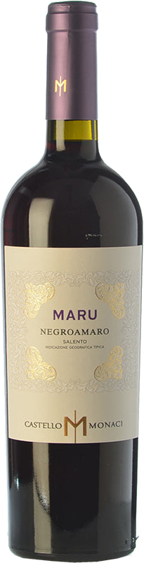 Castello Monaci Maru Negroamaro 2020  Front Bottle Shot