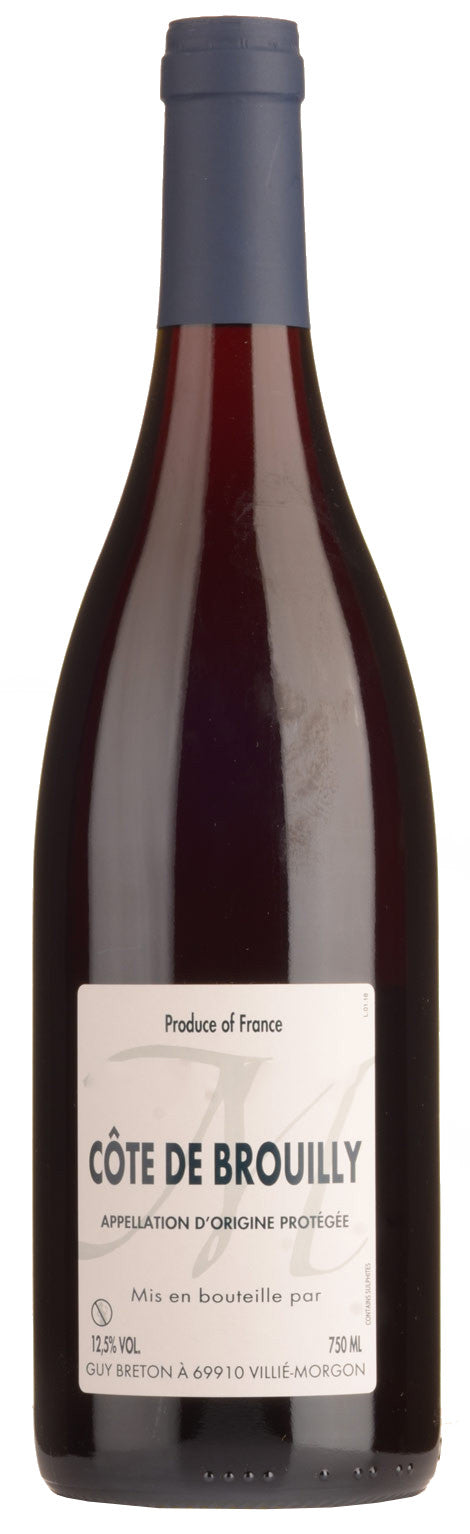 Guy Breton Cote-de-Brouilly 2022  Front Bottle Shot