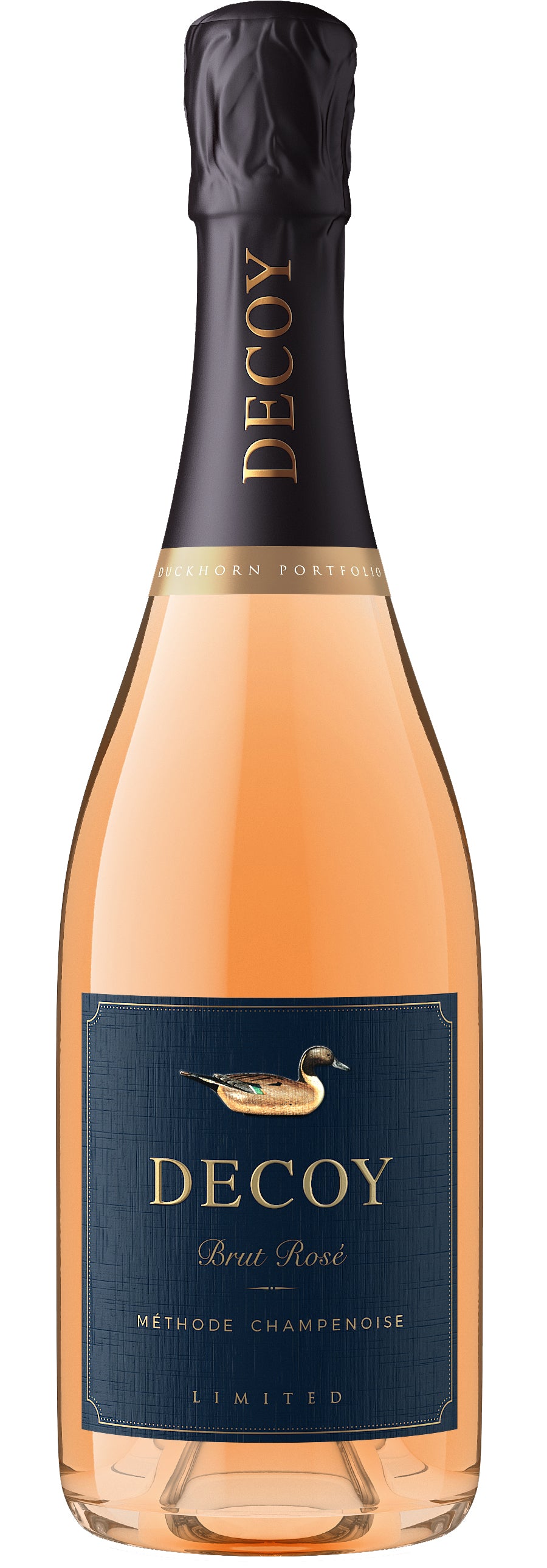 Decoy Limited Brut Rose  Front Bottle Shot