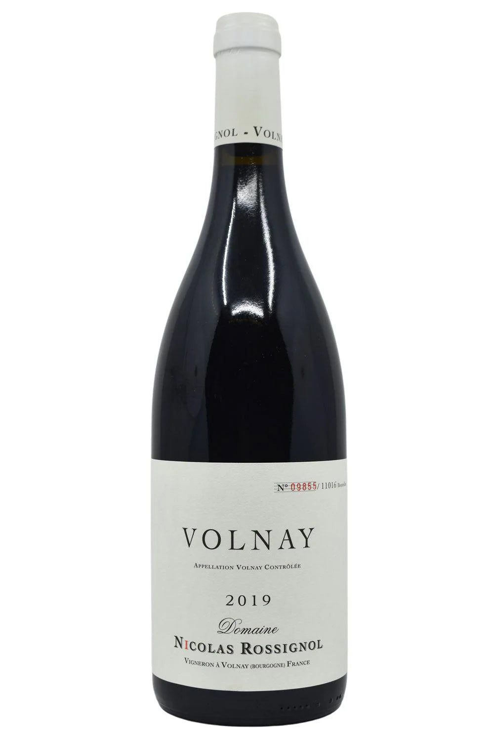 Domaine Nicolas Rossignol Volnay Special Cuvee 2019  Front Bottle Shot