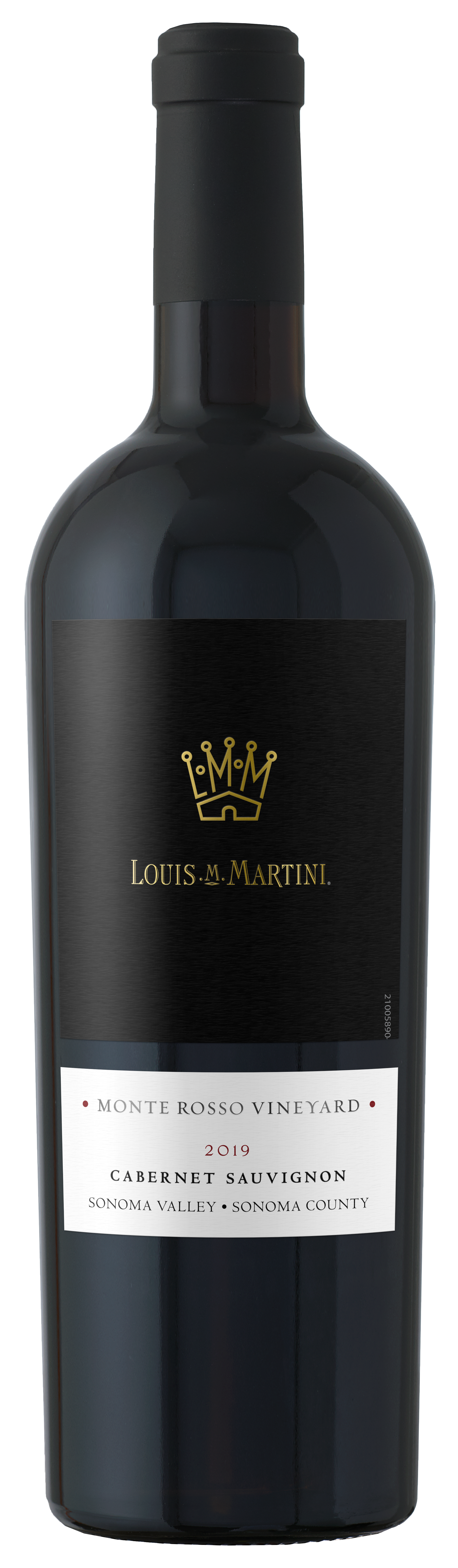 Louis Martini Monte Rosso Cabernet Sauvignon 2019  Front Bottle Shot