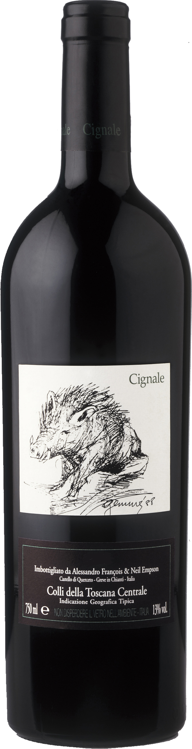 Cignale  2019  Front Bottle Shot