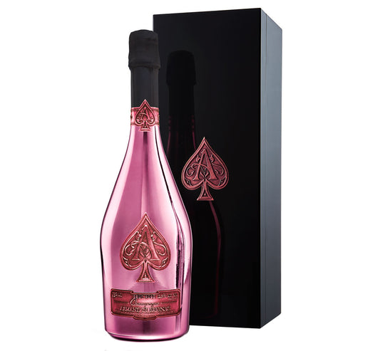 Armand de Brignac Ace of Spades Brut Rose with Gift Box  Front Bottle Shot