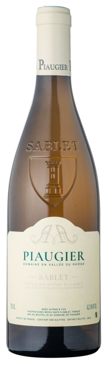 Domaine de Piaugier Sablet Blanc 2022  Front Bottle Shot