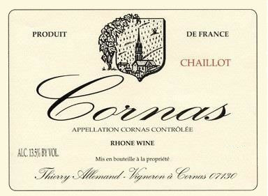 Thierry Allemand Cornas Chaillot (1.5 Liter Magnum) 2020