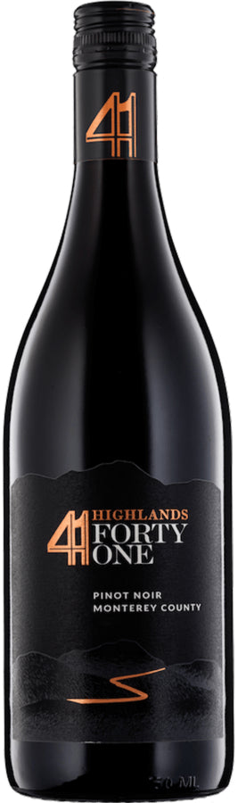 Highlands 41 Pinot Noir 2021  Front Bottle Shot