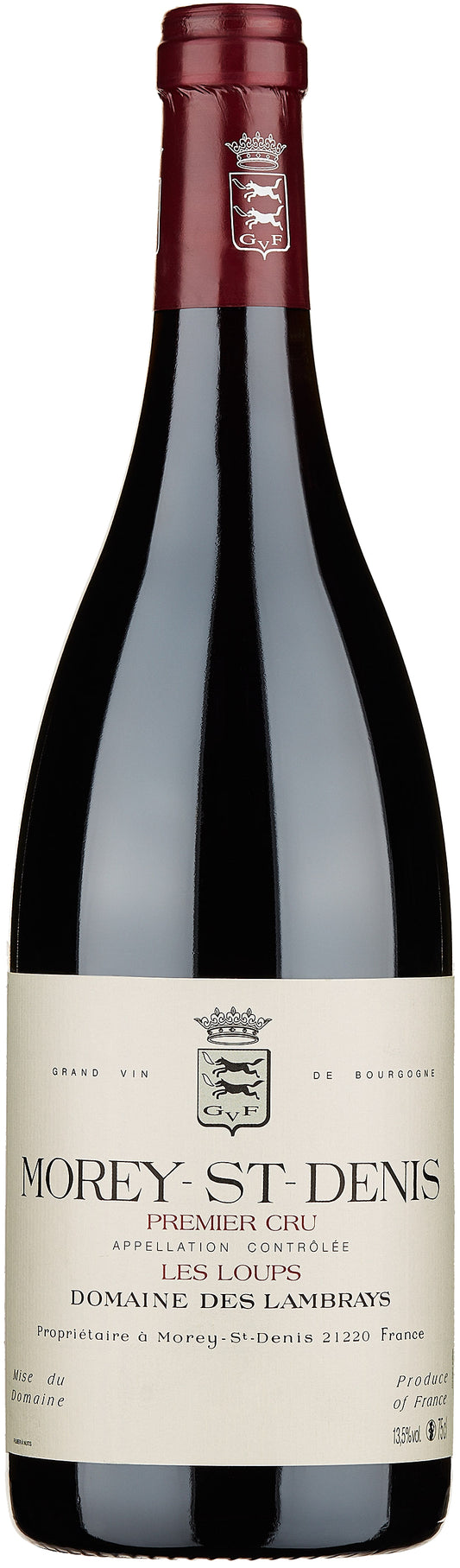 Domaine des Lambrays Morey-St-Denis Cuvee Les Loups Premier Cru 2021  Front Bottle Shot
