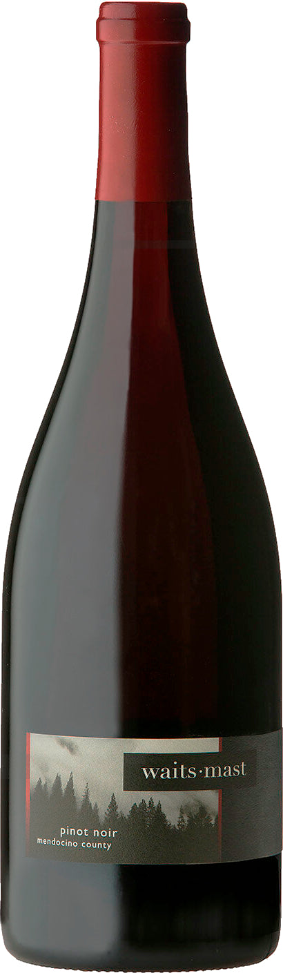 Waits-Mast Family Cellars Mendocino Pinot Noir 2022  Front Bottle Shot