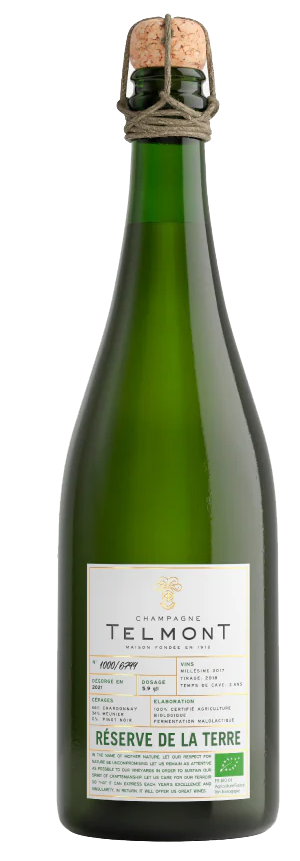 Champagne Telmont Reserve De La Terre 2017  Front Bottle Shot
