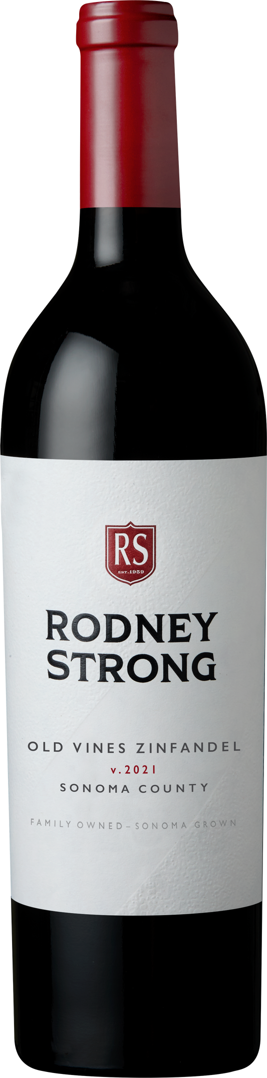 Rodney Strong Old Vines Zinfandel 2021  Front Bottle Shot