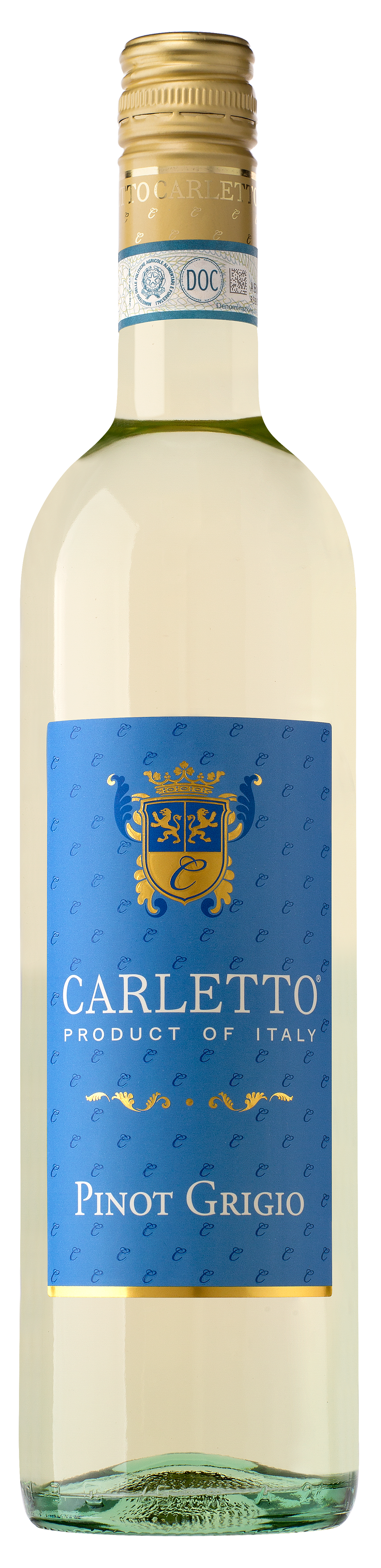 Carletto Pinot Grigio 2022  Front Bottle Shot