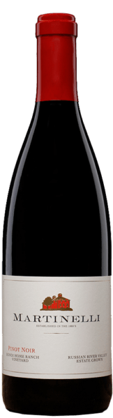 Martinelli Bondi Home Ranch Pinot Noir 2022  Front Bottle Shot