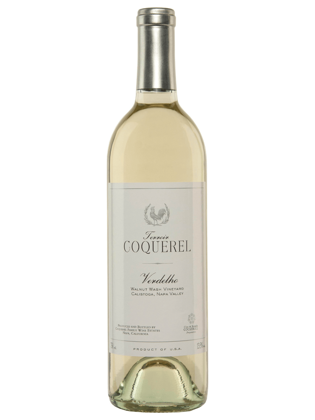 Coquerel Wines Verdelho 2022  Front Bottle Shot