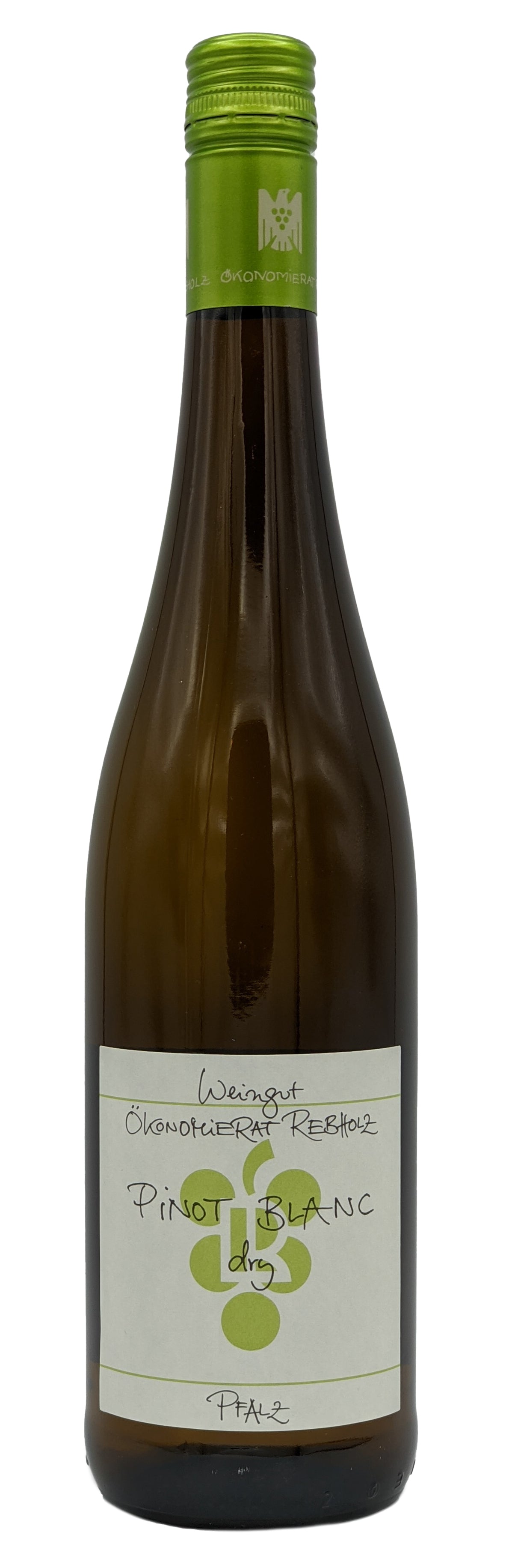 Ökonomierat Rebholz  Pfalz Dry Pinot Blanc 2021  Front Bottle Shot