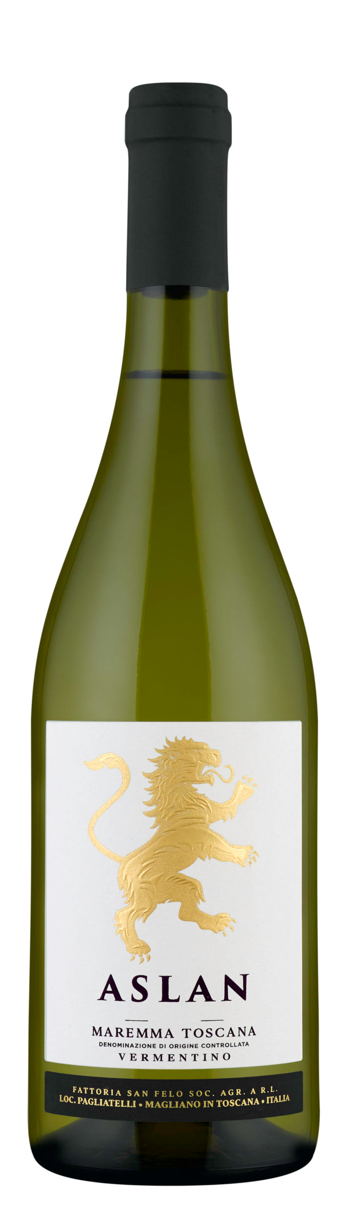 Aslan Maremma Toscana Vermentino 2022  Front Bottle Shot