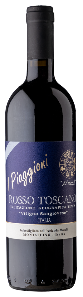 Mocali I Piaggioni Rosso 2020  Front Bottle Shot