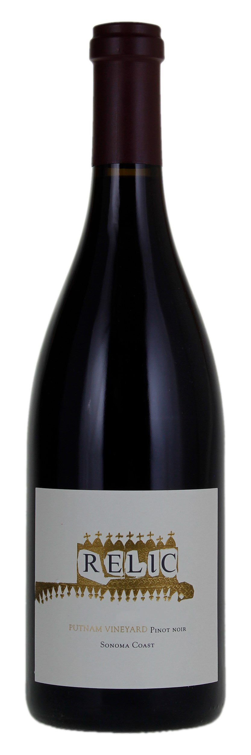 Relic Wine Cellars Putnam Vineyard Pinot Noir 2015  Front Bottle Shot