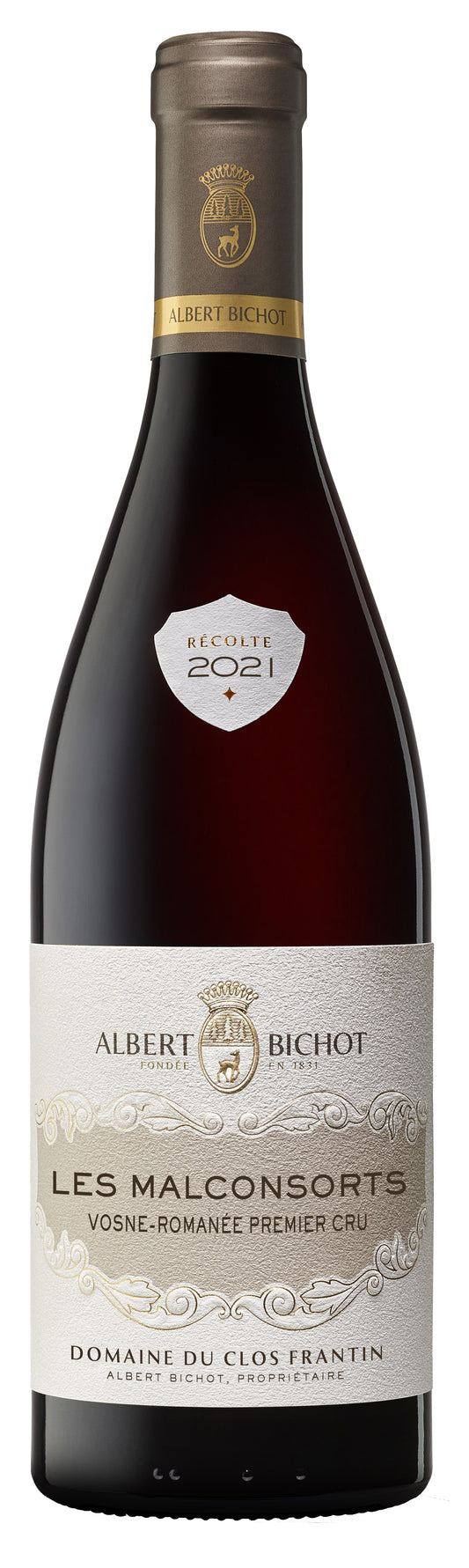 Albert Bichot Vosne-Romanee Les Malconsorts Premier Cru Domaine du Clos Frantin 2021  Front Bottle Shot