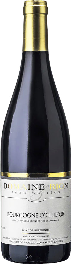Jean-Charles Rion Bourgogne Rouge Cote d'Or 2022  Front Bottle Shot