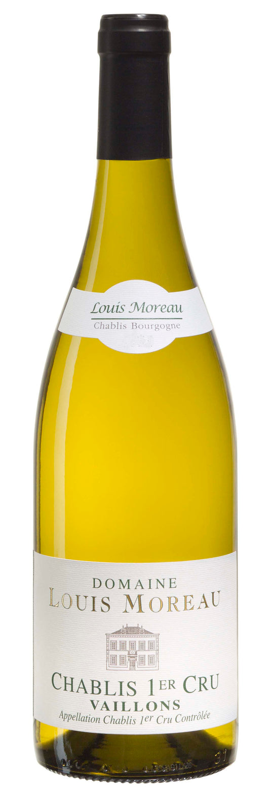 Domaine Louis Moreau Chablis Vaillons Premier Cru 2022  Front Bottle Shot