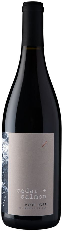 Cedar + Salmon Willamette Valley Pinot Noir 2019  Front Bottle Shot